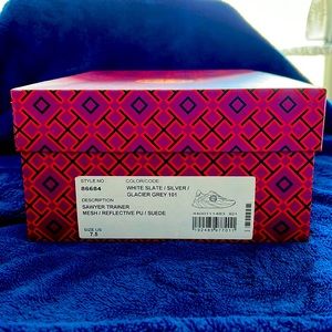 Tory Burch Sawyer Trainer/ Mesh/ Reflective PU/ Suede